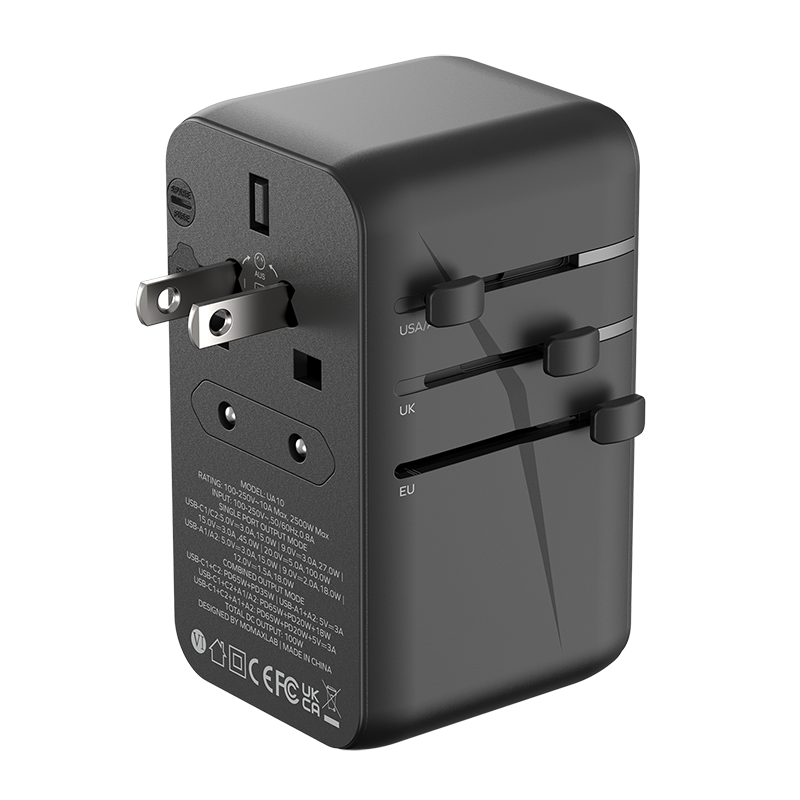 Momax 1-World (100W) GaN PD (4-Port) USB Type-C Charger / AC Plug / Travel Adapter