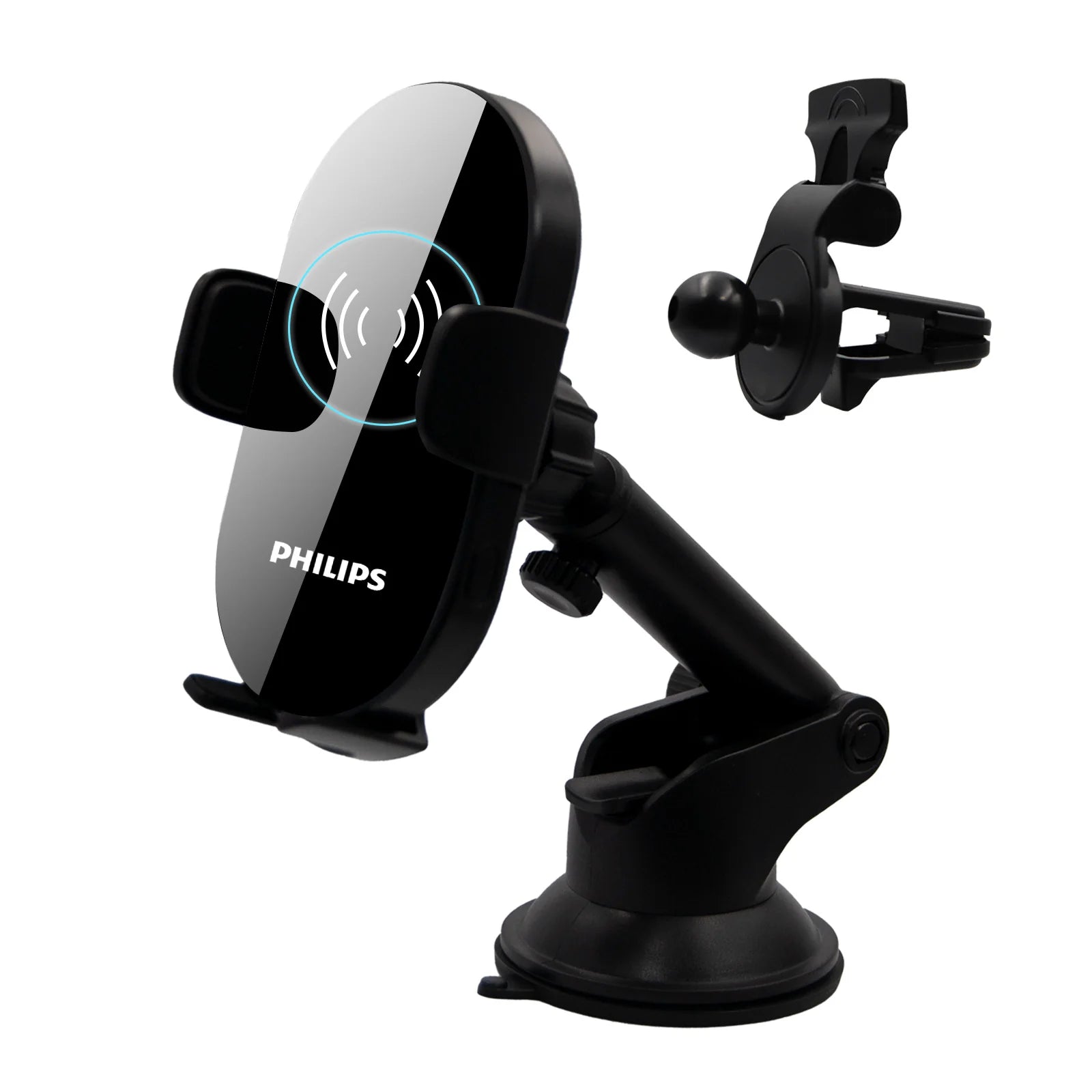 Philips 15W Qi Fast Wireless Car Charger Phone Mount (DLK3525Q)