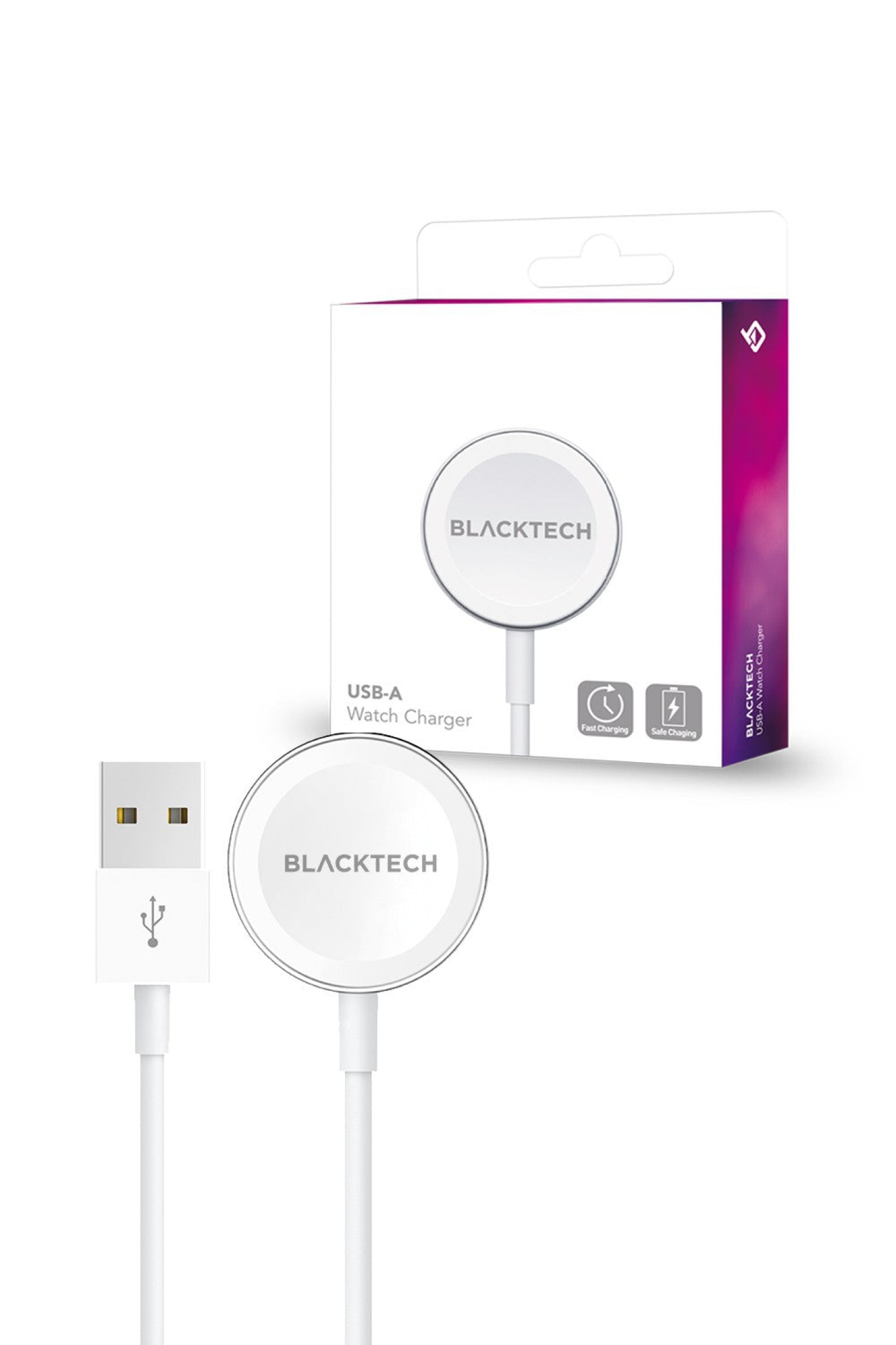 BLACKTECH Apple Watch 1/2/3/4/5/6/7/SE Charger 100cm