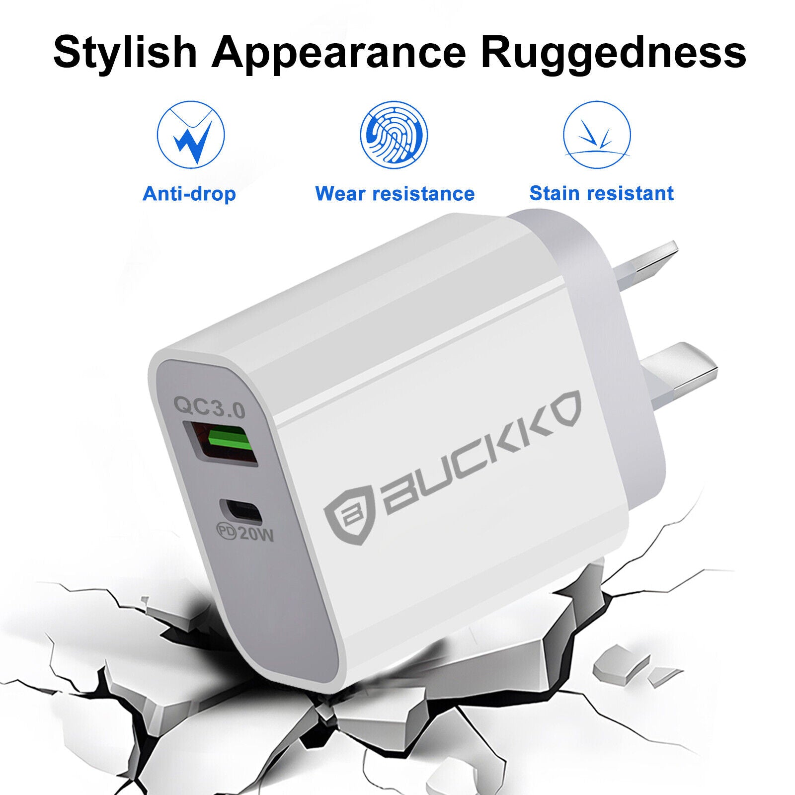 Buckko 20W Type C USB A Charging Fast Charging SAA Approval