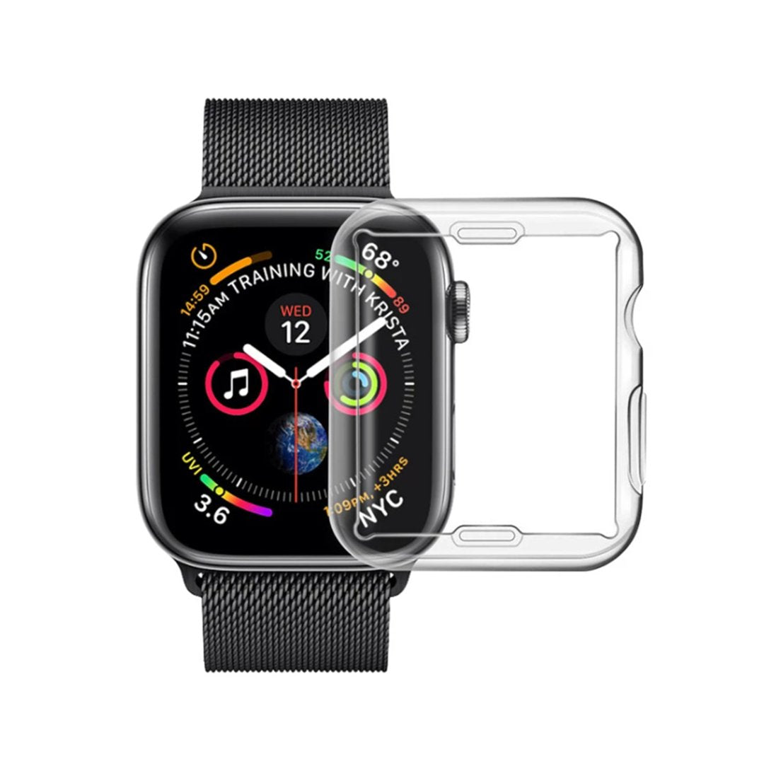 Apple Watch FULL COVERAGE - Clear Case with Tempered Glass Screen Protector